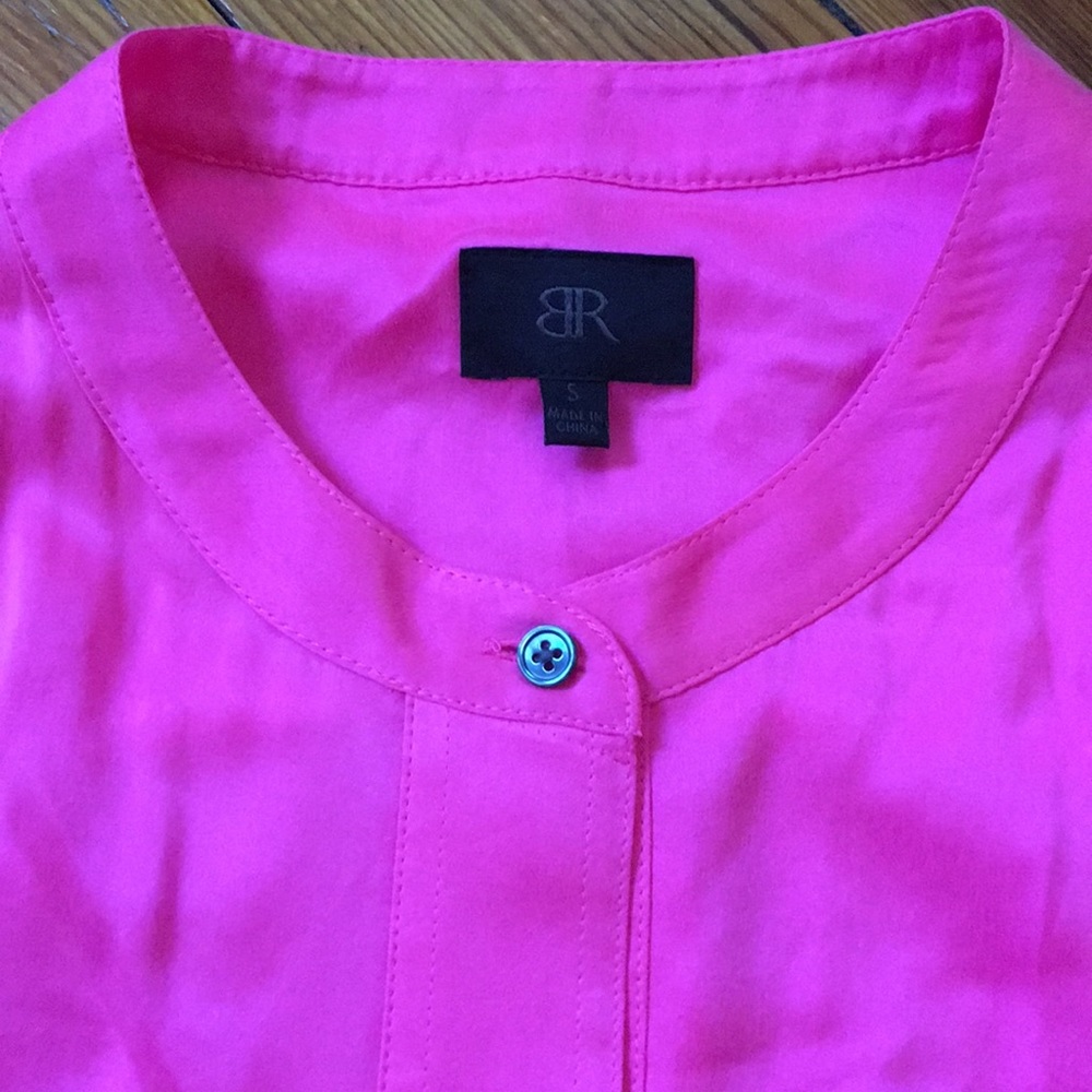 Banana Republic Pink 100% Silk Sleeveless Top - Picture 3 of 8